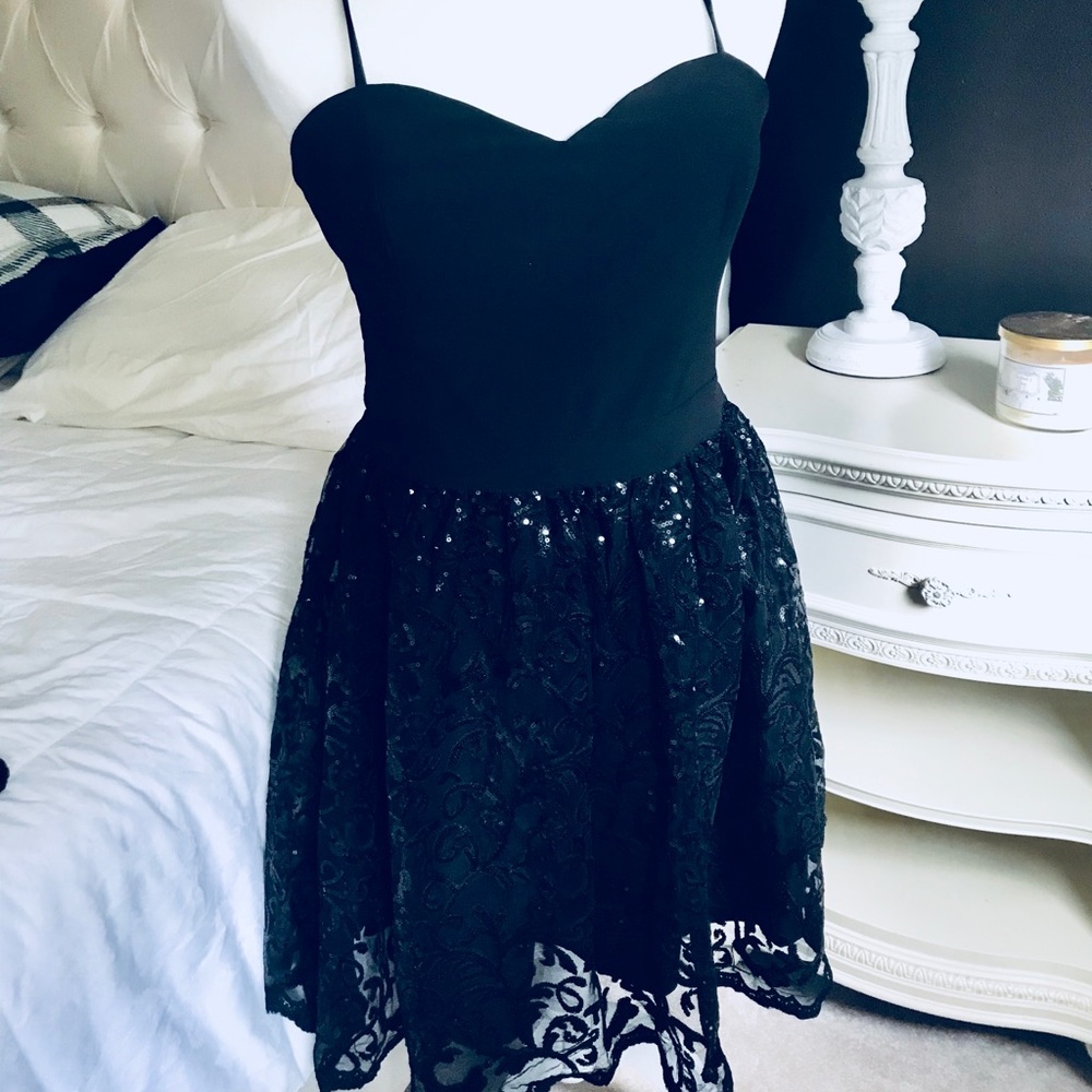 Bebe Sparkle Evening Dress